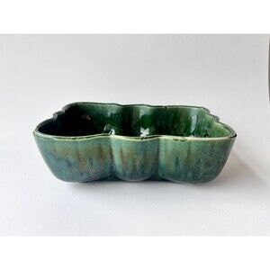 Green Mid-Century Vintage Planter | 1960s Emerald Pottery | Ungemach Pottery Co